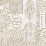 ورق حائط بلجيكي لون ذهبي تصميم شرقية، مقاس 10 م×0.53 م