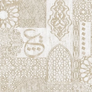 ورق حائط بلجيكي تصميم شرقية 10 م×0.53 م لون ذهبي | شركة ابيات