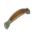 Kitchen Cabinet Handle, Matte Nickel and Beech Wood Finish, Size 128 mm, Zinc