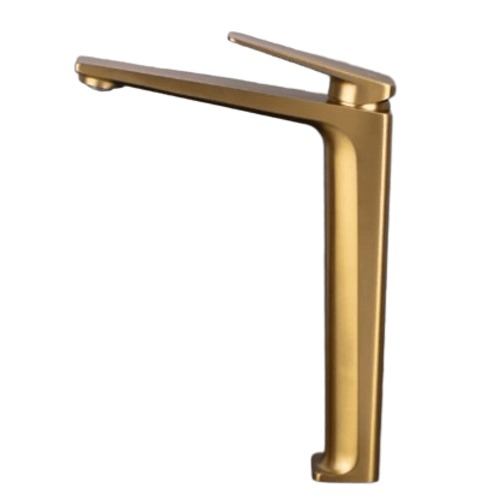 High Washbasin Mixer 29.7×20.5 cm, Matte Gold | Hatch Company