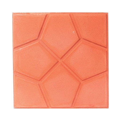 Decorative Cement Tile 40x40 cm, Thickness 5 cm, Light Red | Al Sarif Building Materials
