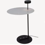 أباجورة طاولات بإضاءة خافتة، مقاس 60×60 سم، لون أسود