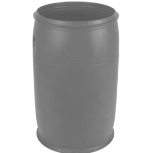 Polyethylene Plastic Container 220 Liter, Gray, Diameter 58 cm, Height 93 cm | AL-FURIDI FACTORY FOR PLASTIC INDUSTRIES