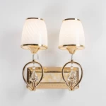 Crystal Wall Lamp, Gold Color