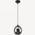 Shell Pendant Light Modern, Dimensions 46 x 46 x 46 cm, Gray Color