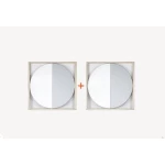 Decorative Mirrors, Gold and Gray Color, Island Design