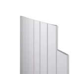 Longitudinal Wall Cladding, White Color, Size 244×0.8×1.5 cm