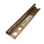 Aluminum Round End Accessory, 240 cm Length, 1.3 cm Height, matt rose gold Color