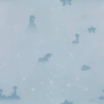 Kids Wall Decoration, Size 10 mx50 cm, light blue Color