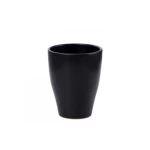  ceramic plant pot, size 14 x 17 cm, color black 