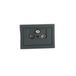 فيش هوائي دش كي1، أسود اللون، مقاس 7×7 سم