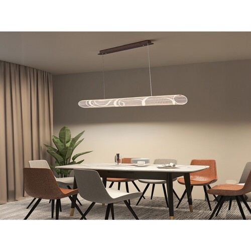 Solar Pendant Light 1500x220 mm, 36 W LED 3000 Kelvin, Cafe Color | 