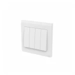 مفتاح كهرباء رباعي دريكسيون 10 امبير، مقاس 7×7 سم، أبيض، براند أي بي بي