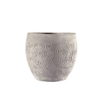 حوض نباتات زينة خرسانى، ارتفاع 55 سم، عرض 31 سم، لون رمادى  