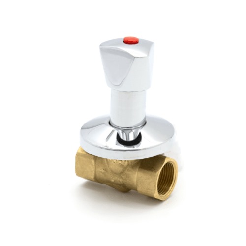 محبس ظرف خفي ثلاثي نحاس مقاس 3/4 بوصه كروم | Mark Mix من شركة السقاف