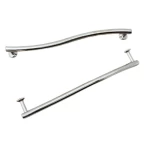 مقبض خزانة مطبخ، لون فضى