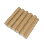 Synthetic Wood Panels PS, beige Color, Size 16x290 cm, Model  JU-0016