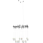 Crystal Chandelier, Luxury Design, Size 83 × 83 × 20 cm, Black Color