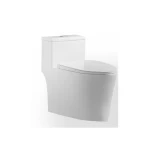 مقعد حمام أرضي سيراميك، مقاس 30 سم، غطاء UF، أبيض