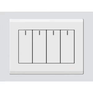 Quadruple Switch 7×7 cm White, 16 Amp | Art DNA