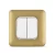 Electrical Switch 20 Amp, 2 Gang, Gold Color, 7x7cm, 250V | Spectra