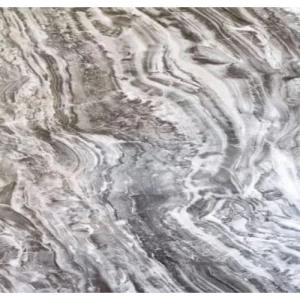 Marble Alternative for Kitchens 280x122 cm Rectangular Gray-Brown Wavy | Luxury line