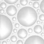 ورق حائط تصميم ثلاثي الأبعاد طول 10 م، عرض 53 سم، لون ابيض ورمادي