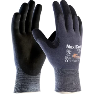 قفاز مقاوم للثقب مقاس 11 XXLarge، الوزن 1 كيلو، أزرق / أسود مع مصدات تأثير PVC | رضا للسلامة
