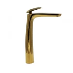 High Lima Washbasin Mixer , Gold Color