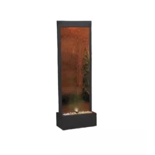 Illuminated Metal Waterfall 61x183 cm Black, Model AHP722403 | Zahrat Al Rayyan Establishment