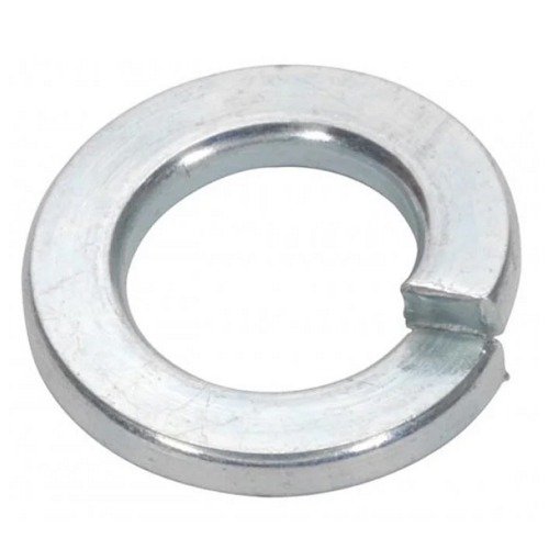 Zinc Plated Spring Washer Size 14 mm Grade 4.8, White Color, DIN127 Standard | AOBSCO