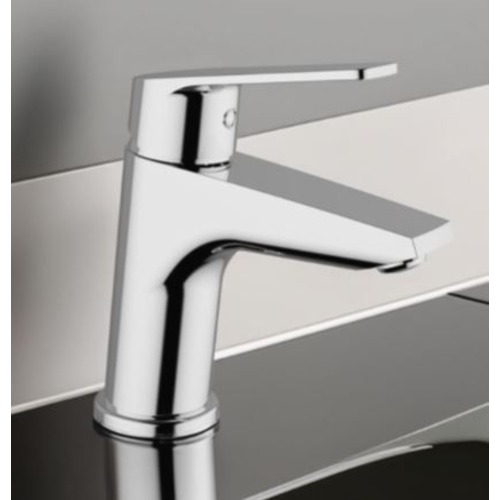 Short Washbasin Mixer 14 cm, Chrome Color | Saudi Ceramics