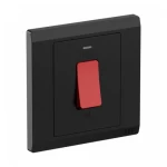 مفتاح مكيف 45 امبير، لون اسود، مقاس 7×7 سم، براند أي بي بي