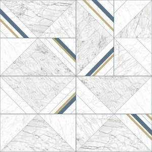 Spanish Wallpaper Marble Design 10m x 0.53m, White, Model 367-1 | Balbaid Decor Company
