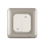 مفتاح ستارة مزدوج 10 أمبير، لون تيتانيوم، 7×7 سم، 250 فولت | سبكترا