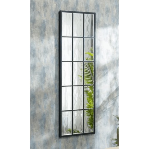 مرايا ديكور مقاس 180×60×2.5 سم، لون اسود، تصميم جزيرة | شركة ابيات