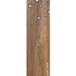 Chinese SPC Waterproof Parquet Wood Floor, 5mm Thick, Brown 