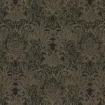 Patterned Wallpaper, Dark Brown Color, Size 10m×1.06m, Model 83085  