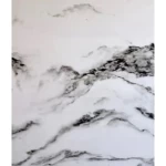 Marble alternative pvc Size 280 x 122 cm, Rectangle, White with black veins color