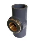 TEE PVC 90°  Schedule 80 Size 1 × 1 inch Gray Color | United Gulf Factory 