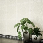 ورق جداري تصميم نقشات، مقاس 10 م×50 سم، لون بيج