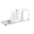 Shower shelf length 24 cm  width 8 cm, height 12 cm, chrome color
