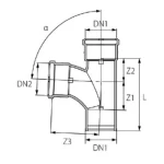 PPR Tee 87.5° , Size 160 x 160 mm, length 298 mm, green color | Al Mona