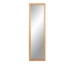 Wall mirror, length 133 cm, width 36 cm, golden color.