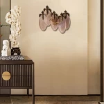 Modern Mounted Wall Light, Copper, Subtle Glow, Dimensions 35x36 cm