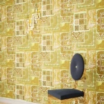 ورق جداري تصميم شرقي، مقاس 10 م×50 سم، لون اخضر