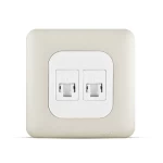 فيش كمبيوتر كات 6 مزدوج، لون شامبين، 7×7 سم | سبكترا 