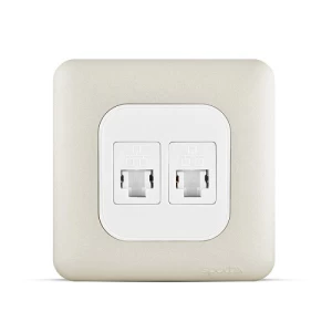 فيش كمبيوتر كات 6 مزدوج، 7×7 سم، لون شامبين | Spectra
