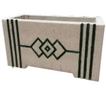 احواض زرع اسمنتية خرسانية طول 160 سم عرض 70 سم ارتفاع 70 سم