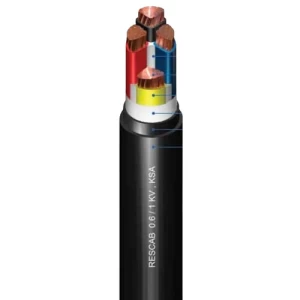 كابل كهرباء CU/XLPE/PVC نحاس مجدول 4 خطوط 16 مم2 0.6/1 ك.ف 1000 متر | RESCAB